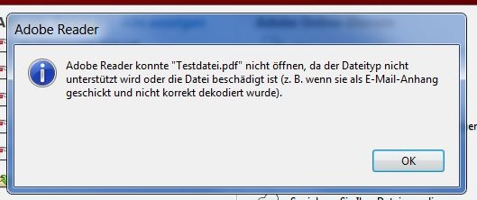Screenshot_ Adobe Reader Fehlermeldung: Dateityp wird nicht unterstützt
