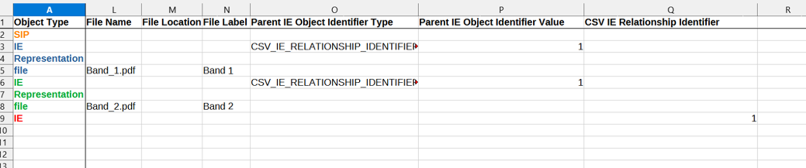 Beispiel CSV-Datei mehrteilige Monographie